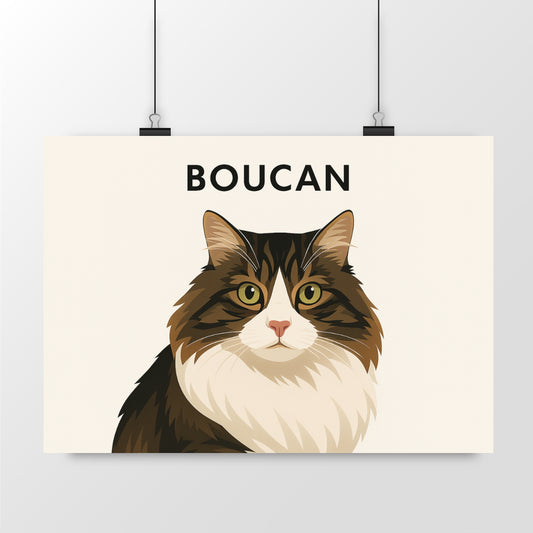 Portrait personnalisé de votre animal – Poster premium