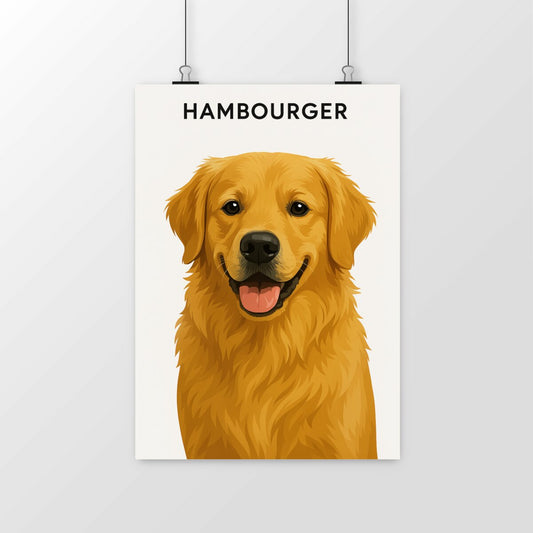 Portrait personnalisé de votre animal - Posters permium